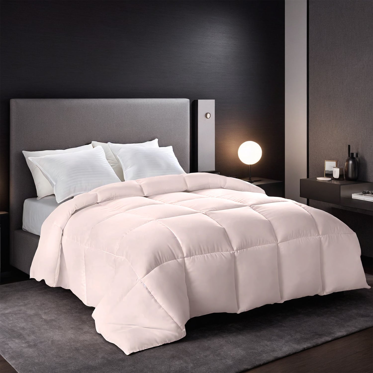 Pink Extra Large Plump Thick Duvet Enhanced Warmth Skin Friendly Comfort. Fits Single Double Beds. Luxury Hotel Grade Insert For Bedroom Use. Perfect Christmas Gift Replacement.
